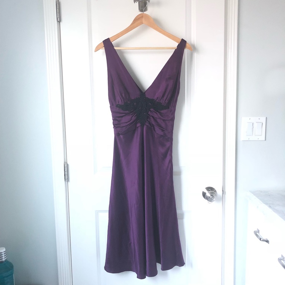 Miguelina - Jewel-toned purple dress